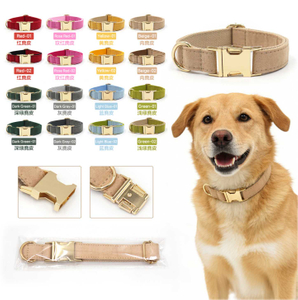Collier pour chien de la s&eacute;rie Suede — Collier de cr&eacute;ateur bicolore en faux su&egrave;de de qualit&eacute; sup&eacute;rieure | Heyri Pet OEM/ODM en gros