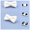 Papillon per gatti in velluto di peluche - Peluche, antistatico, mini fiocco 8&times;4 cm con doppio velcro sul retro per vendita all'ingrosso e OEM