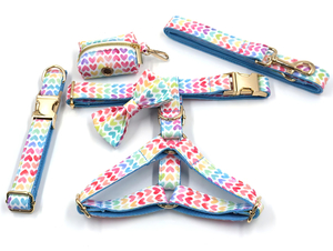 Set di guinzagli e pettorine per collare per cani serie Print - Pacchetto di modelli alla moda da 6 pezzi | 24 stampe creative, design brevettato, OEM da 20 pezzi