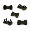 Papillon per gatti in velluto di peluche - Peluche, antistatico, mini fiocco 8&times;4 cm con doppio velcro sul retro per vendita all'ingrosso e OEM